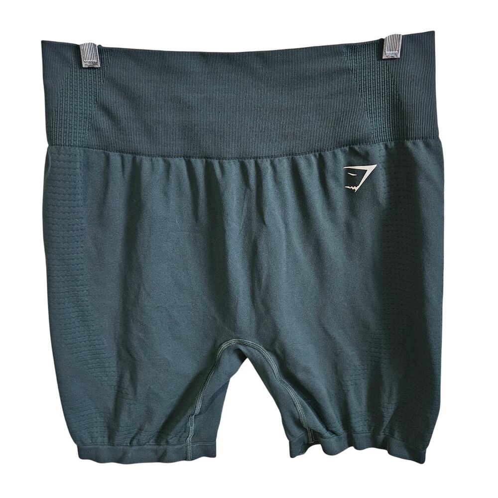 Gymshark High Waist Seamless Athletic Shorts Dark Gray Activewear Gym Size L/XL